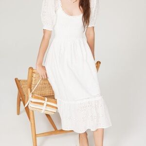 Elegant White Midi Dress